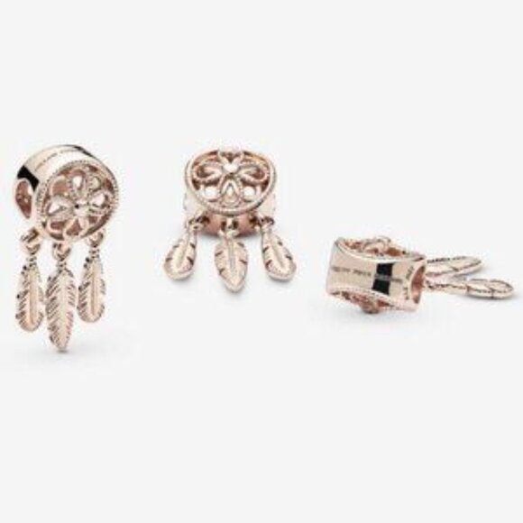 Pandora Rose Gold Spiritual Dreamcatcher Charm - Picture 4 of 4